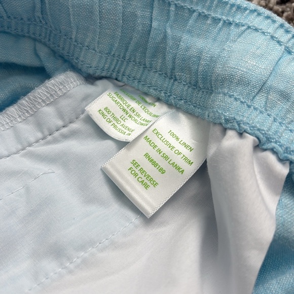 Lilly Pulitzer Taron Linen Pants Celestial Blue/Resort - Picture 5 of 6